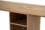 Nordure Twin Study Desk - Pino Atlántico, Negro